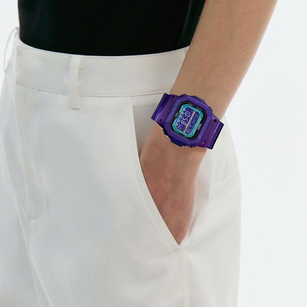 Casio G SHOCK Quartz Movement Resin Strap Watch Men's Watches Purple Watch Dial GLS-5600KL-6