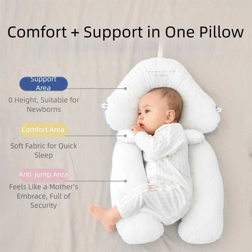 All-Season Material Newborn Soothing Pillow Drawstring Design Anti-Startle Pillow Newborn Care