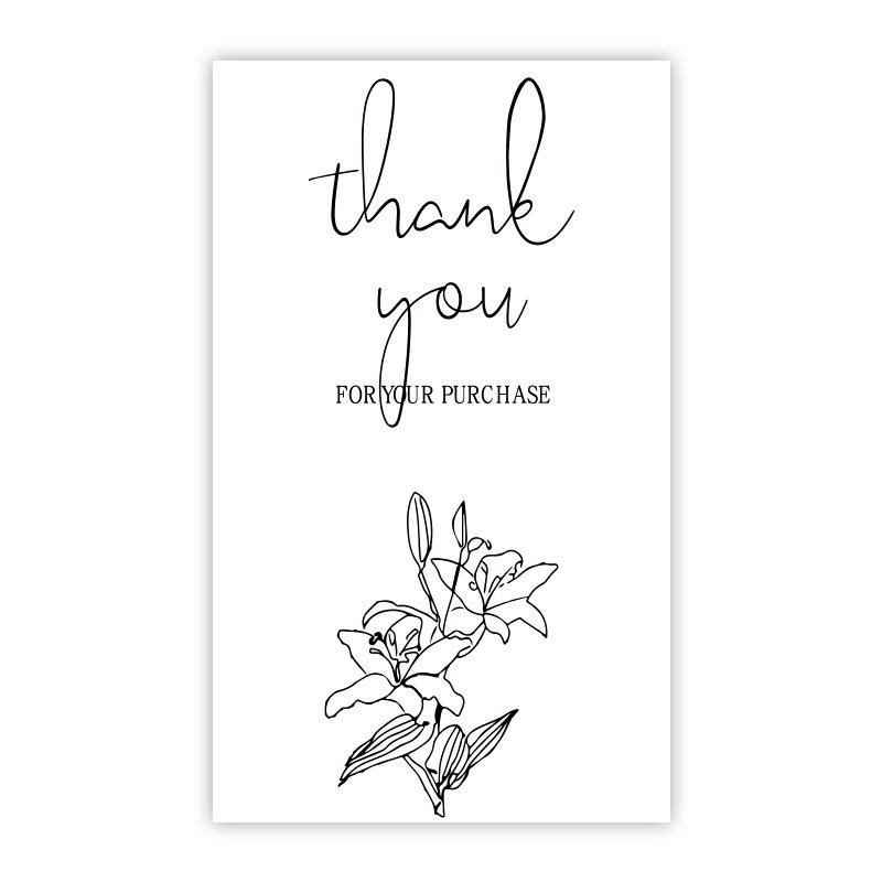 50-pack Airplane-Themed Thank You Box Sealing Stickers for Packaging and Decoration