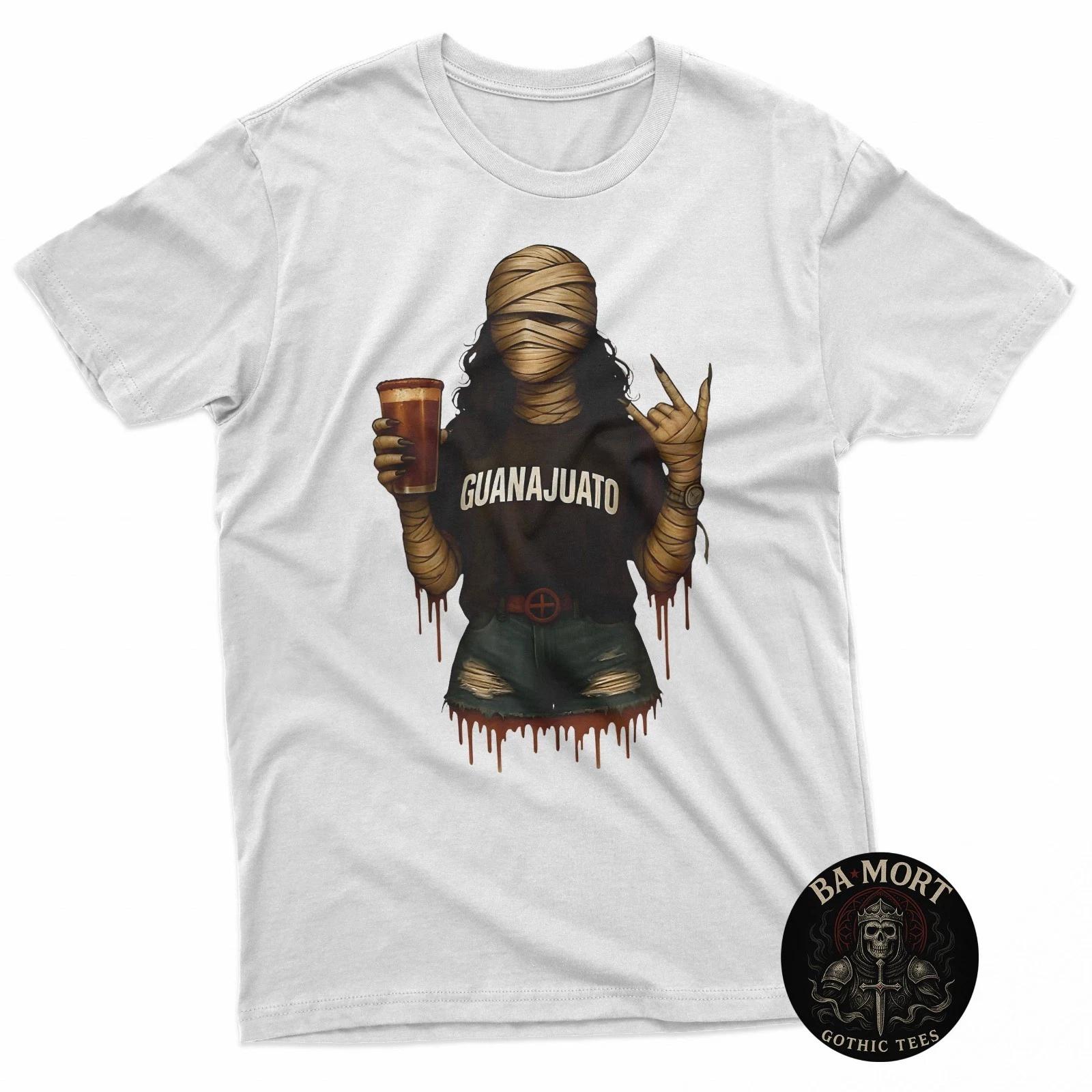 

Guanajuato Mummy Girl Aesthetic Halloween Mexico Vibes 100% Cotton T-shirt Mens Tees Top S
