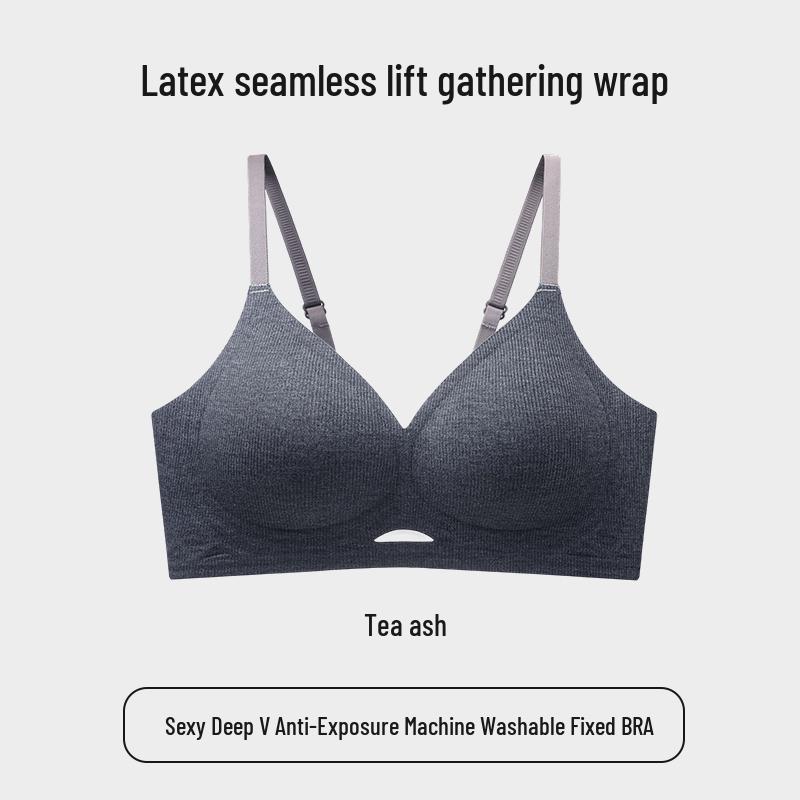 

Бесшовный женский бюстгальтер с эффектом пуш-ап - Увеличение маленькой груди, Дышащий, Предотвращающий обвисание, Мягкая поддержка L