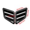 2X Engine Hood Vent For Renault Megane 3 RS Clio MK4 2010-2016 Louvers Air Scoop Bonnet Vent Cover Air Intake Cover Glossy Black
