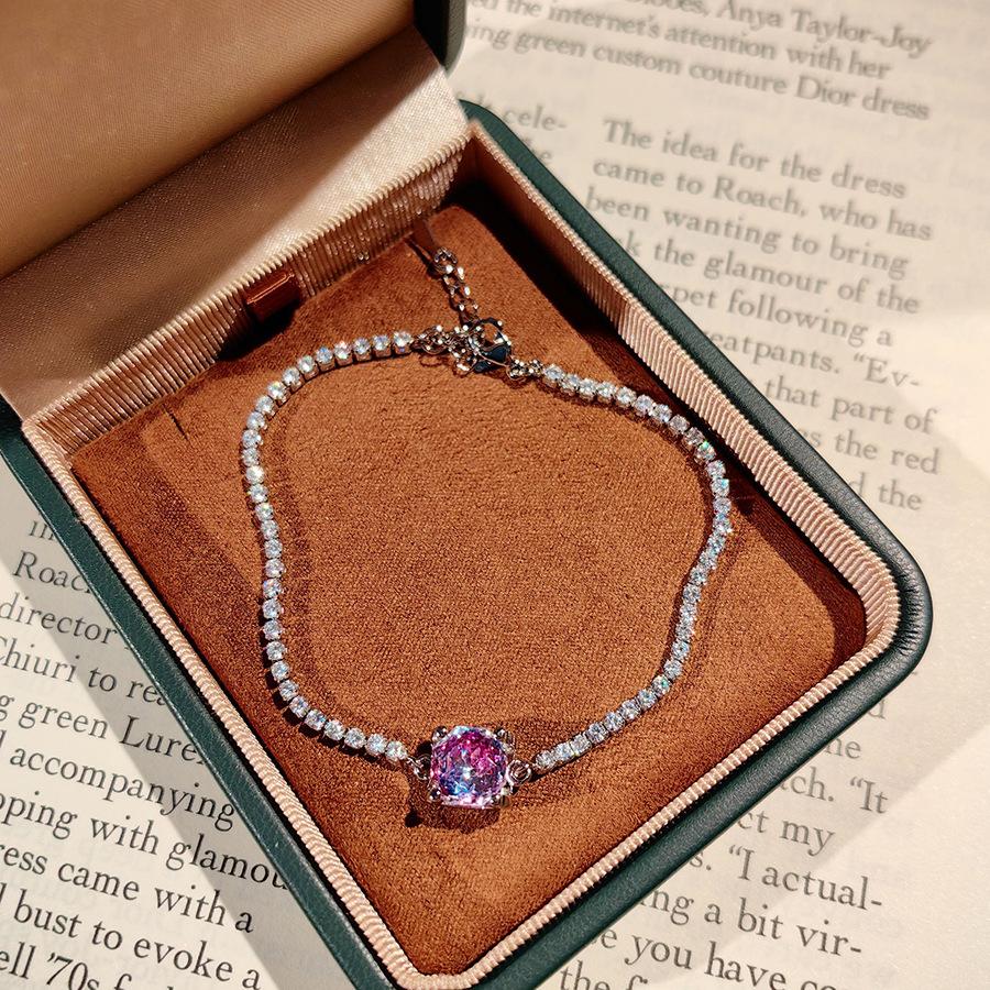 Classic Bull Head Star Anise Rose Cut Paraiba Pendant Necklace Colorful Diamond Stud Earrings Pink Diamond Ring Sea Blue Bracelet