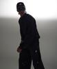 ATTENTIONROW Flower Logo Embroidered Stitch Ball Cap (Black)