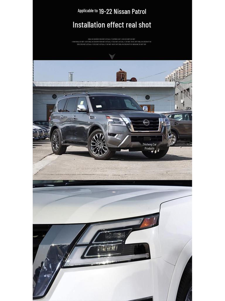 19-22 Model Patrol Front Headlight Transparent Cover