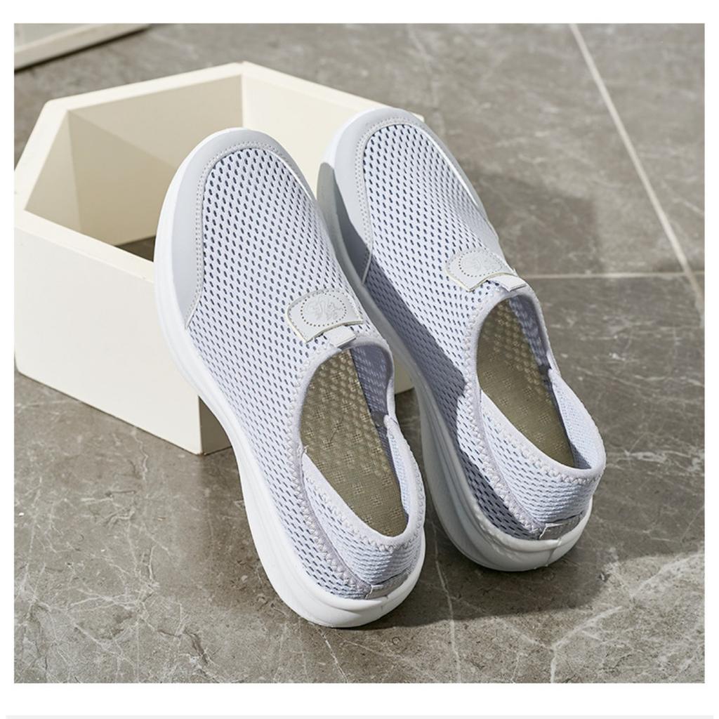 Spring and Summer New Women's Shoes, Mosquito Repellent Mesh Breathable Comfortable Soft Soled Men's Shoes, Wear Lightweight Casual Flyknit Shoes