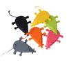 Mouse Shaped Silicone Door Stoppers Safety Block Wedges Doorstops Door Wall Crash Protection Anti-Collision Rear Retainer Stop