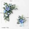 2 Pieces Wedding Arch Flowers Artificial Floral Swags Gifts Versatile Rustic Flower Arrangement