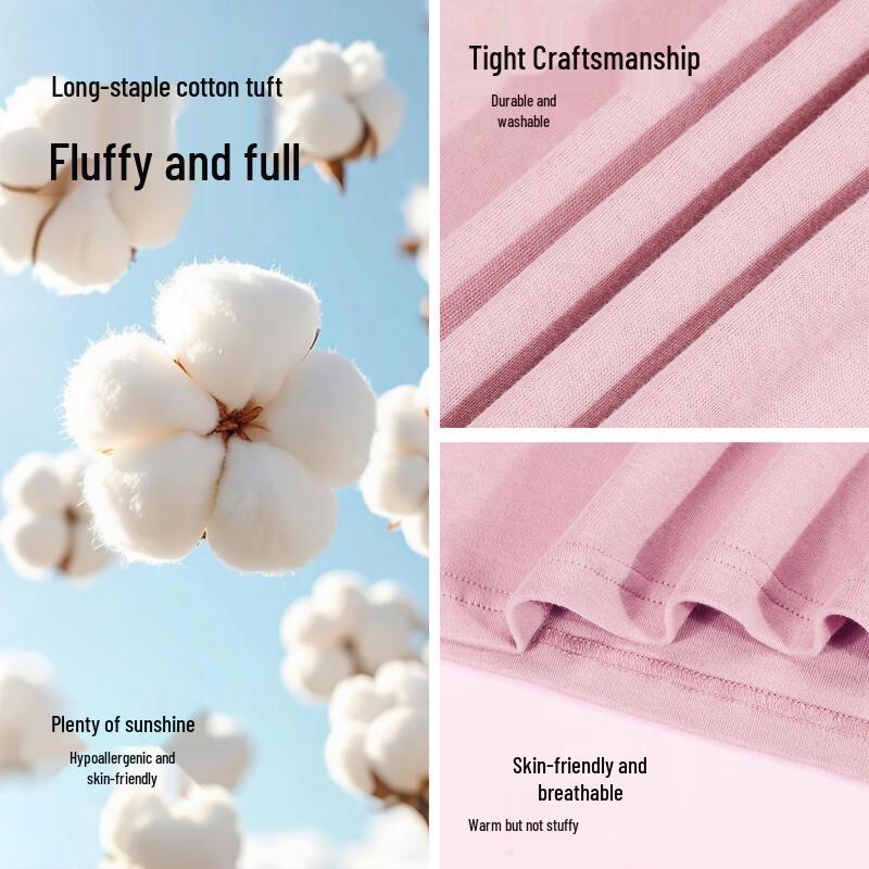 LangSha Teen Girls' Pure Cotton Thermal Underwear Set