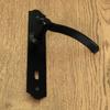 CROSBY Door Handle with Key Plate 90mm