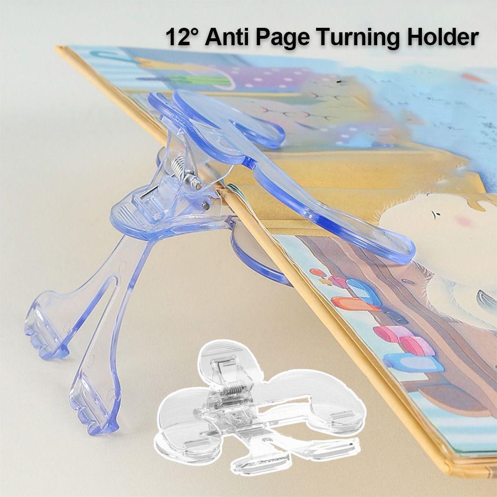 Easy To Read Fixed Book Clips 12° Transparent Book Holder  for Student Learning Tools