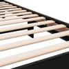 Bed Frame Black 75 x 190 cm Particleboard and Metal