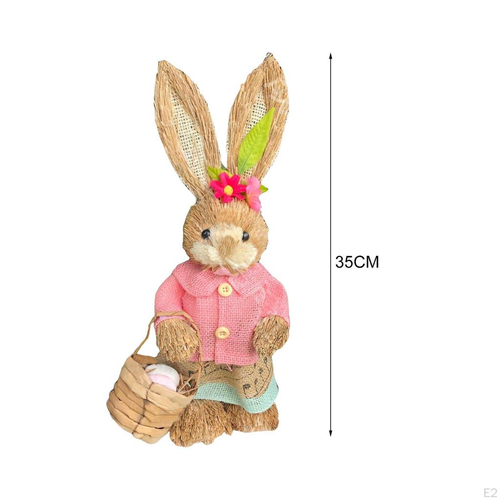 Figurine Bunny Statue Animal Sculpture for Garden Office Party Decoration