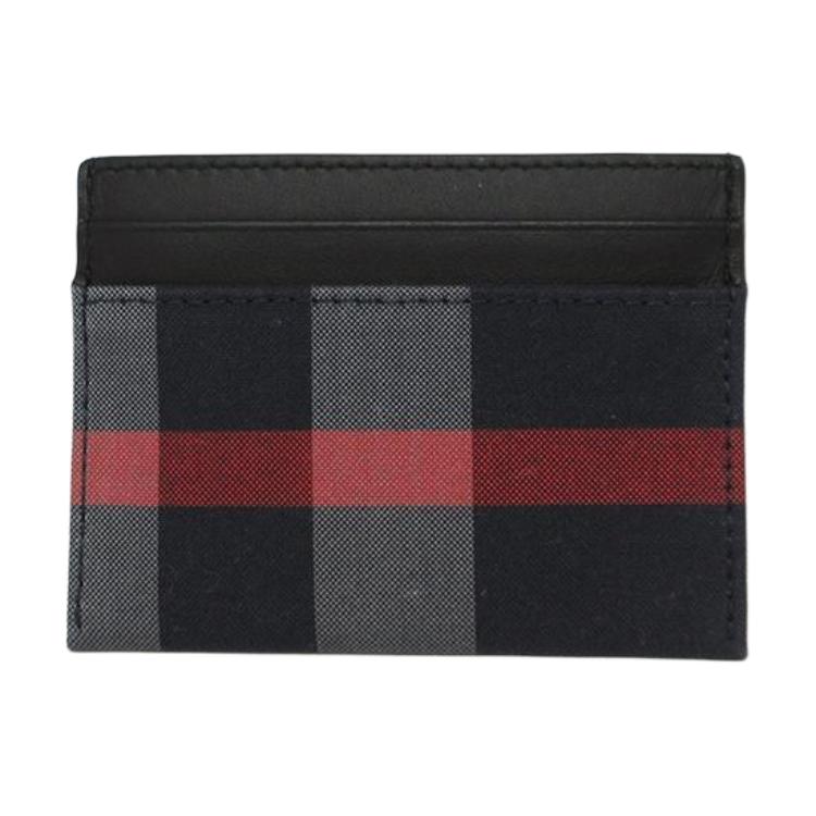 Burberry Vintage Check Canvas Card Holder Slim Leather Card Case 80840661 Basic Set (Bag+Dust Bag)