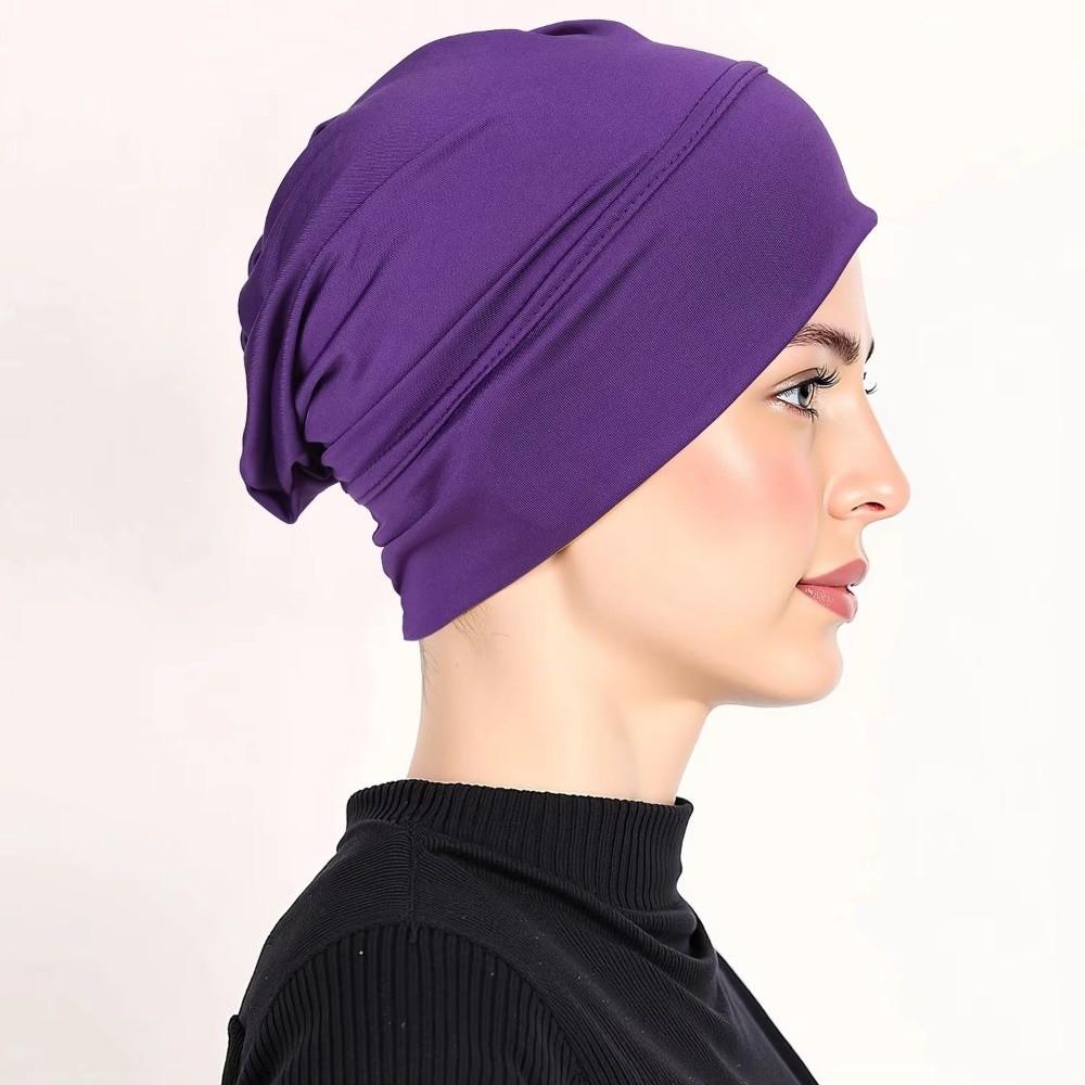Wrap Style Turban Hat Elastic Islamic Headband New Hijab Caps  Hair Loss