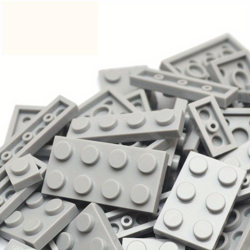 100PCS 12 Shapes Thin Plate Parts City Bulk Building Blocks Mixed Accessory Creative Bricks Compatible Brand 1x1 1x2 1x4 Dots