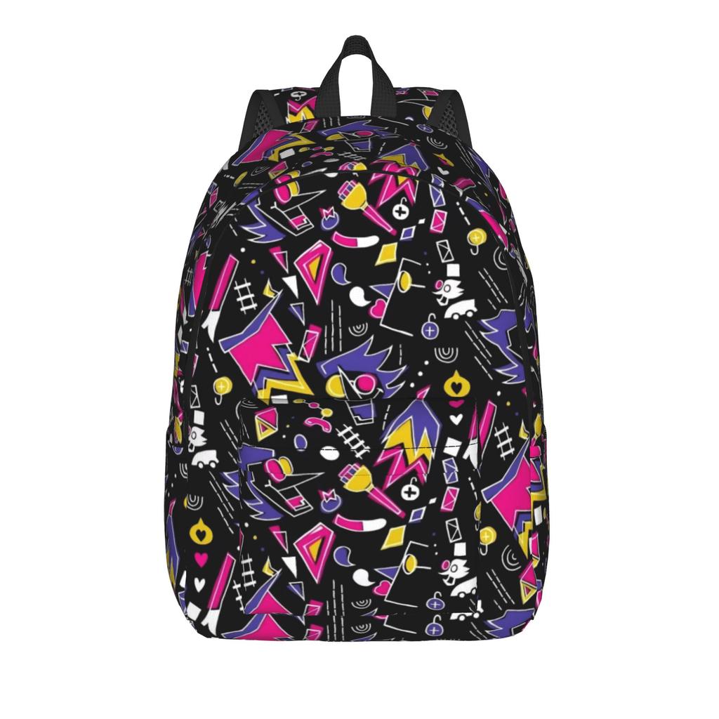Deltarunes Ralsei Fashion Backpack Outdoor Student Business Role-Playing Daypack for Men Women College Canvas Bags