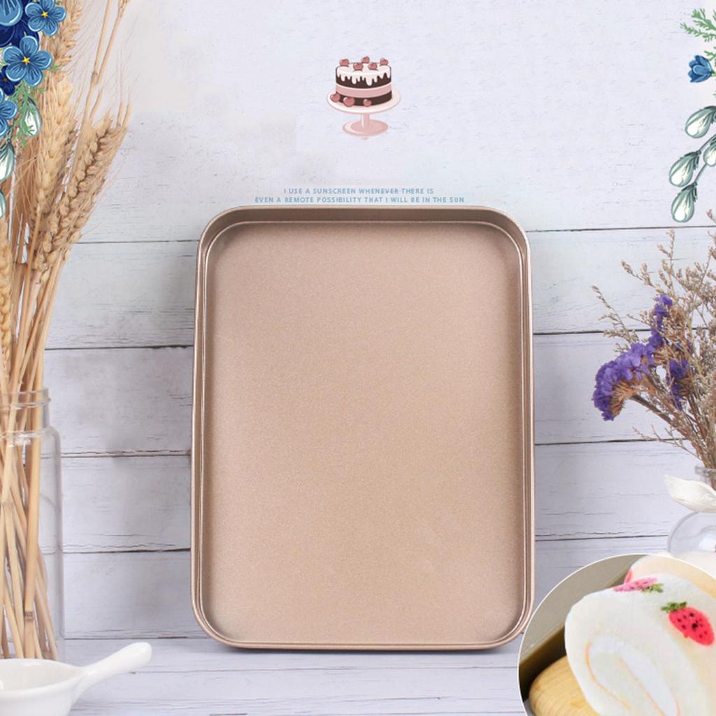 10inch Baking Tray Cookie Sheet Non-Stick Biscuit Cake Roast Oven