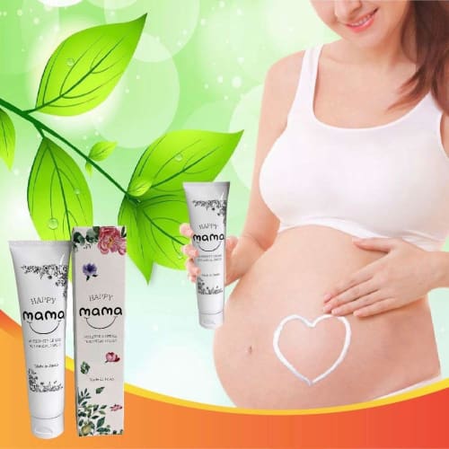 HAPPY Mama 120g Stretch Mark and Maternity Organic [Approximately 3-Month Supply/120g/Made In Japan]