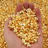 100PCS Gold Miniature Gold Ingots Luck Charms Dollhouse Accessories  Desktop Ornament