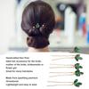 5pcs Vintage Design Wedding Hair Piece Green Rhinestone Hair Jewelry Rhinestone Hair Pin  Bride