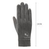 Thin Velvet Warm Gloves Touch Screen Mittens Fashion All Finger Gloves  Outdoor