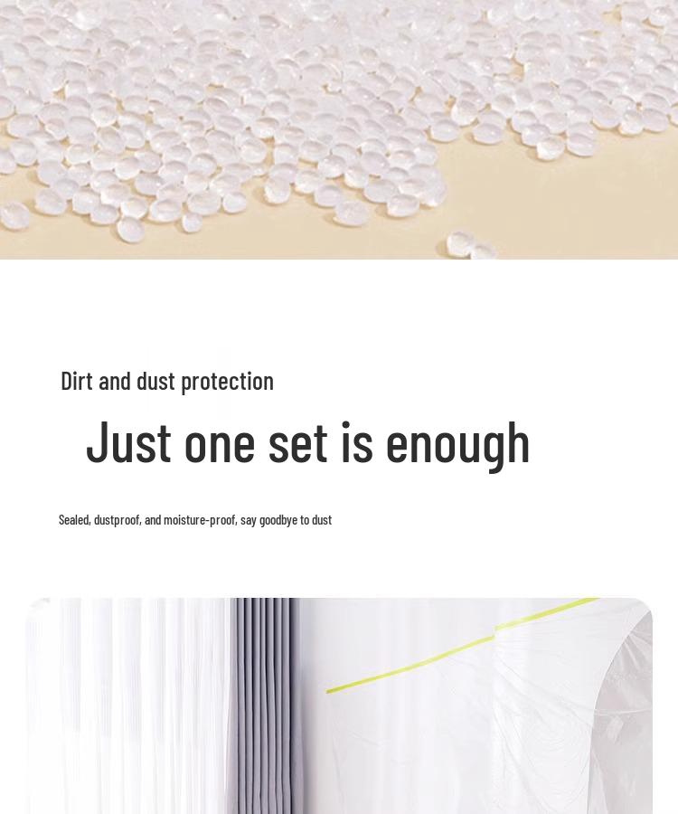 Disposable Dustproof Plastic Furniture Cover for Renovation