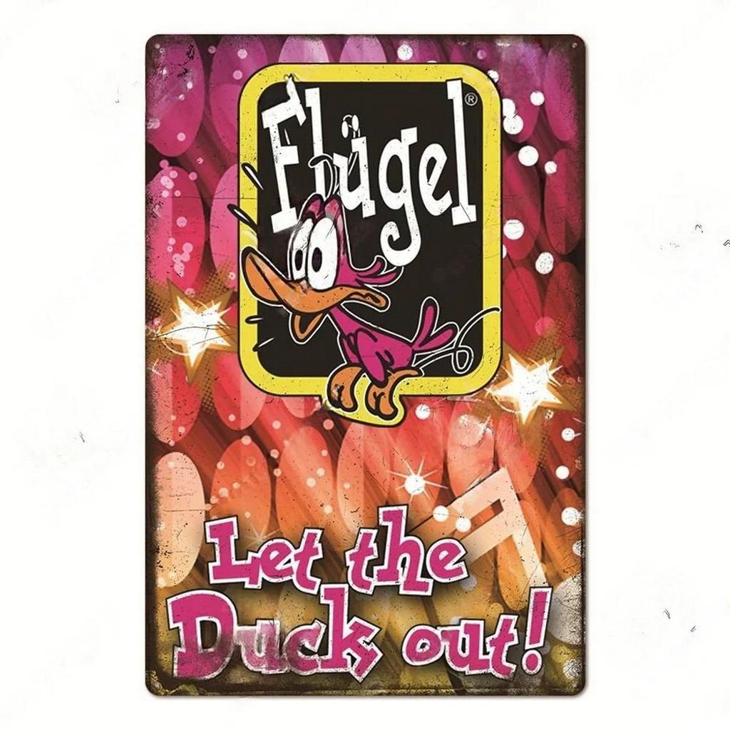Metal Tin Signs Flugel Drinking Wall Decoration Plaque Vintage Art Poster Iron Painting for Man Cave Home Cafe Garden Club Bar