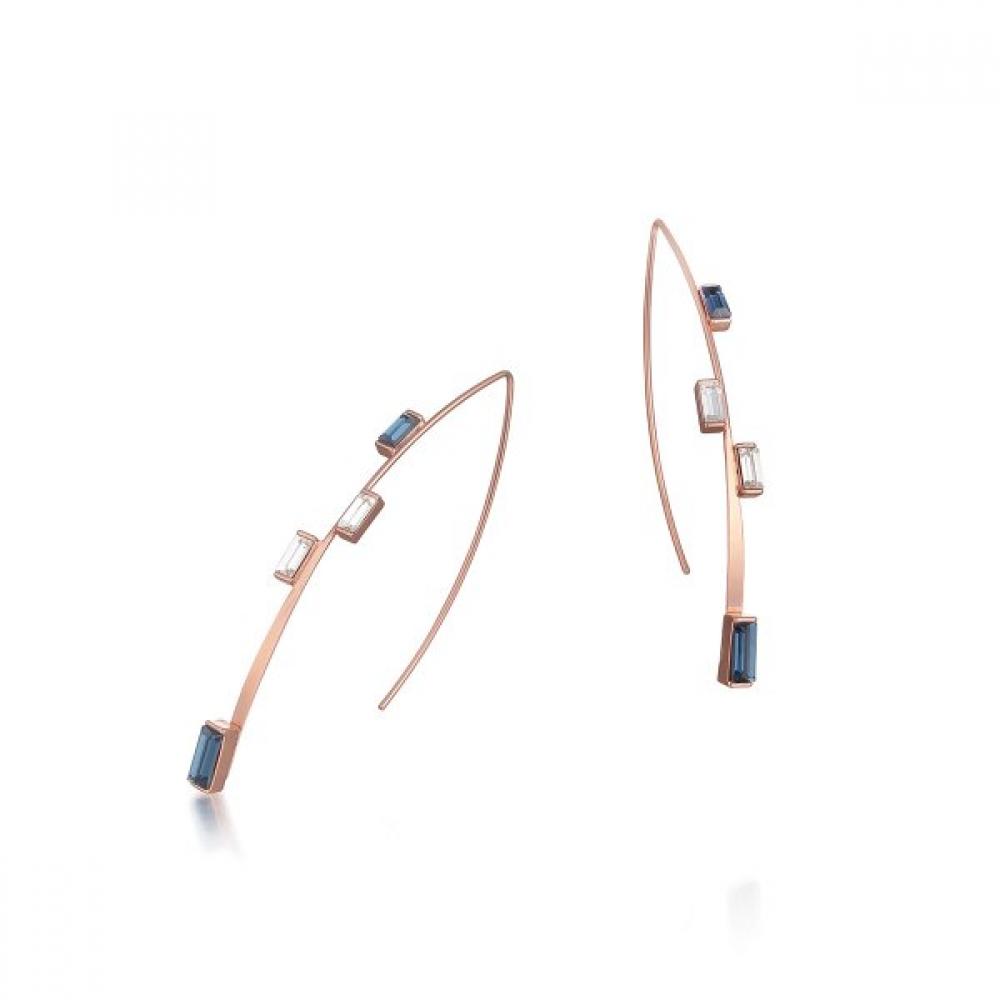 Tani by Minetani Timeless Baguette Bubble Earrings Ms3e703h