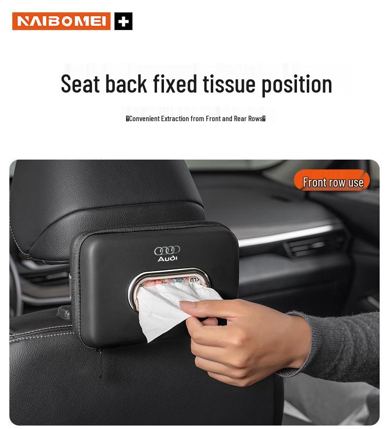 Compatible Tissue Box for Wuling Cars: Hongguang, Rongguang, Kaijie, Xingchen, Xingchi, and Bingo. Easily hangs on armrests.