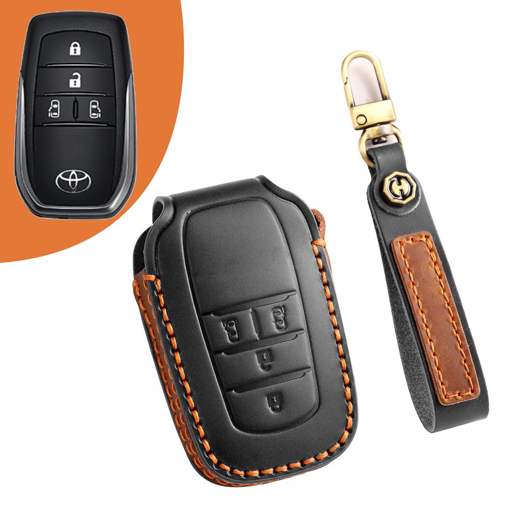 Suitable for Toyota Senna Key Cover Leather Transit Saina Shell Wilfa Bag Elfa Keychain