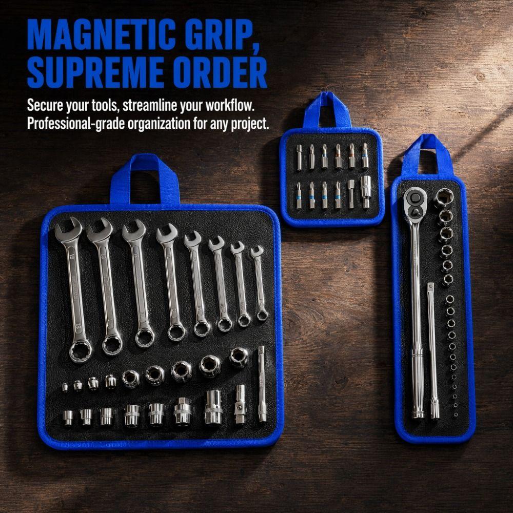 With Handle Magnetic Tool Mat Heavy-Duty Magnetic Storage Mat Organizer Workshops