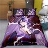 Anime Genshin Impact Bedding Set For girls and boys Sangonomiya Kokomi Duvet Cover Home Textile Quilt Covers Single Twin King