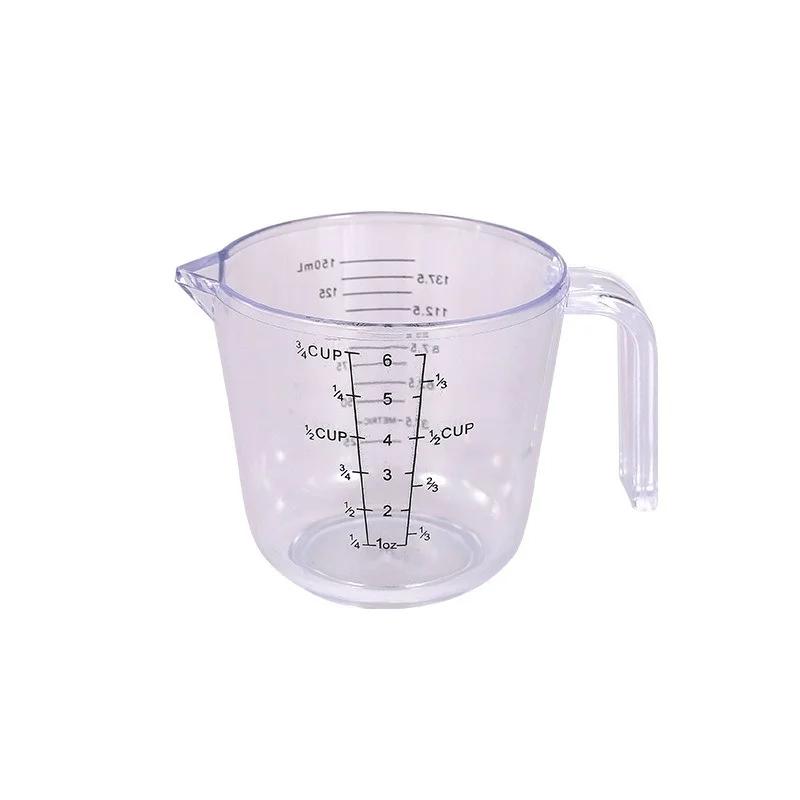 150/300/600/1000ml Measuring Cup with Scale Handle Plastic Tip Mouth Jug Cup Transparent Pour Spout Mixing Cup Measuring Tool