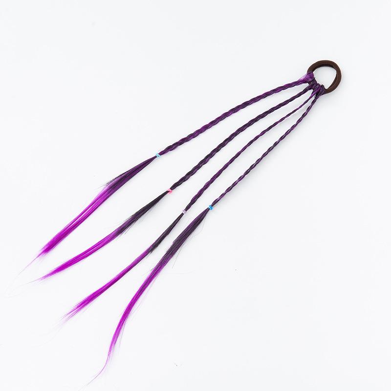 3 BUC Banda de Păr Elastică Simplă pentru Copii, Bandă de Cauciuc, Accesorii de Păr, Perucă pentru Copii, Bandă de Păr, Fete, Răsucire, Coadă Împletită, Coardă, Ac de Păr, Cadou pentru Copii