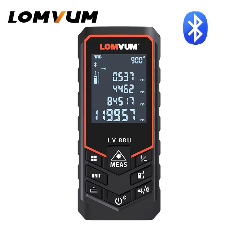 Buy LOMVUM Bluetooth Laser Distance Meter USB Rechargeable Digital Laser Rangefinder Handhold