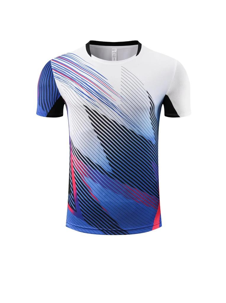 Football Training Clothes Manufacturers Wholesale Quick-drying Sports Tops Short-sleeved Men's and Women's Table Tennis Badminton Clothes Summer 