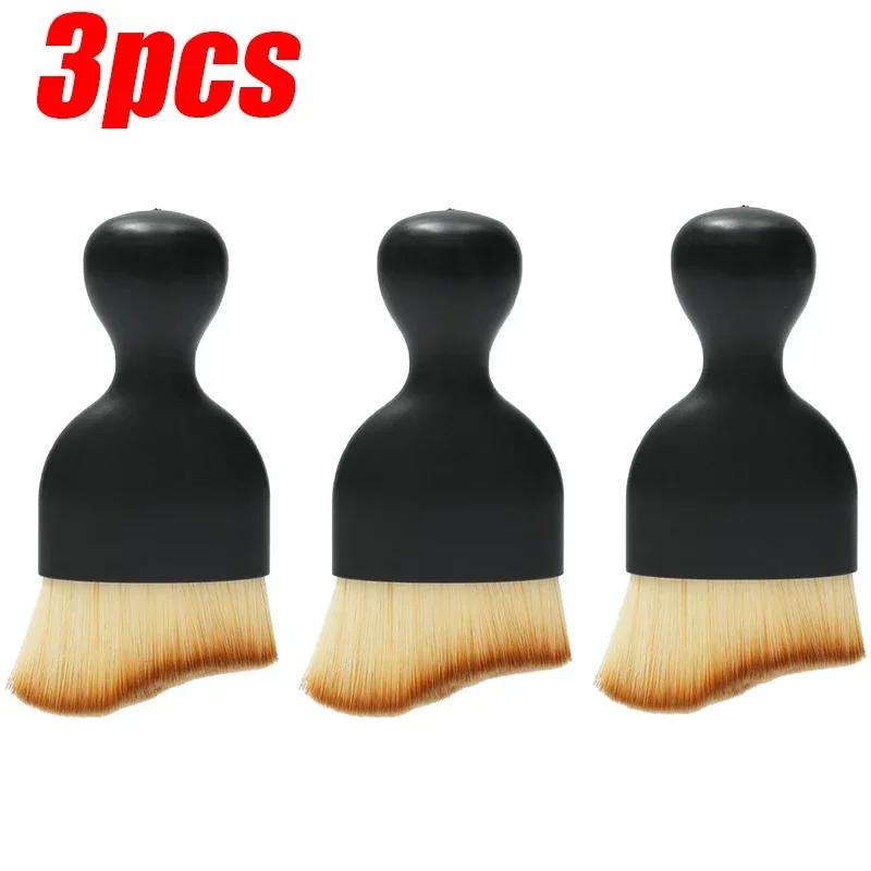 

1/5 шт. Мягкие меховые щетки для чистки с чехлом для салона автомобиля, искусственная щетка для удаления пыли из щелей, для домашнего хозяйства и детализации