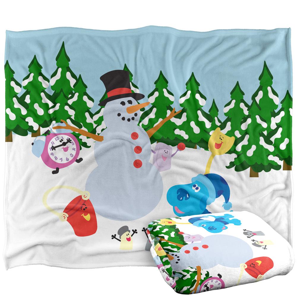 BlueÂ´s Clues Silky Landscape Blue Winter Supersoft Blanket