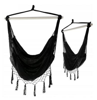 Ecarla Swing Chair Hanging Brazilian Armchair Black Kr12Cz 1Pc