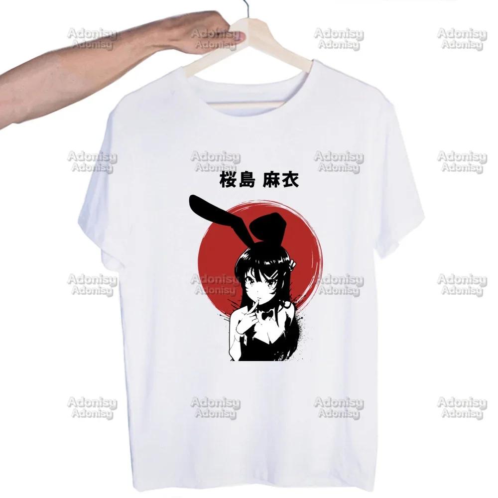 Mai Sakurajima Rascal Does Not Dream of Bunny Girl  Unisex T Shirt New O Neck Cotton T-Shirt Designer Tshirt Tops Tees Shirt