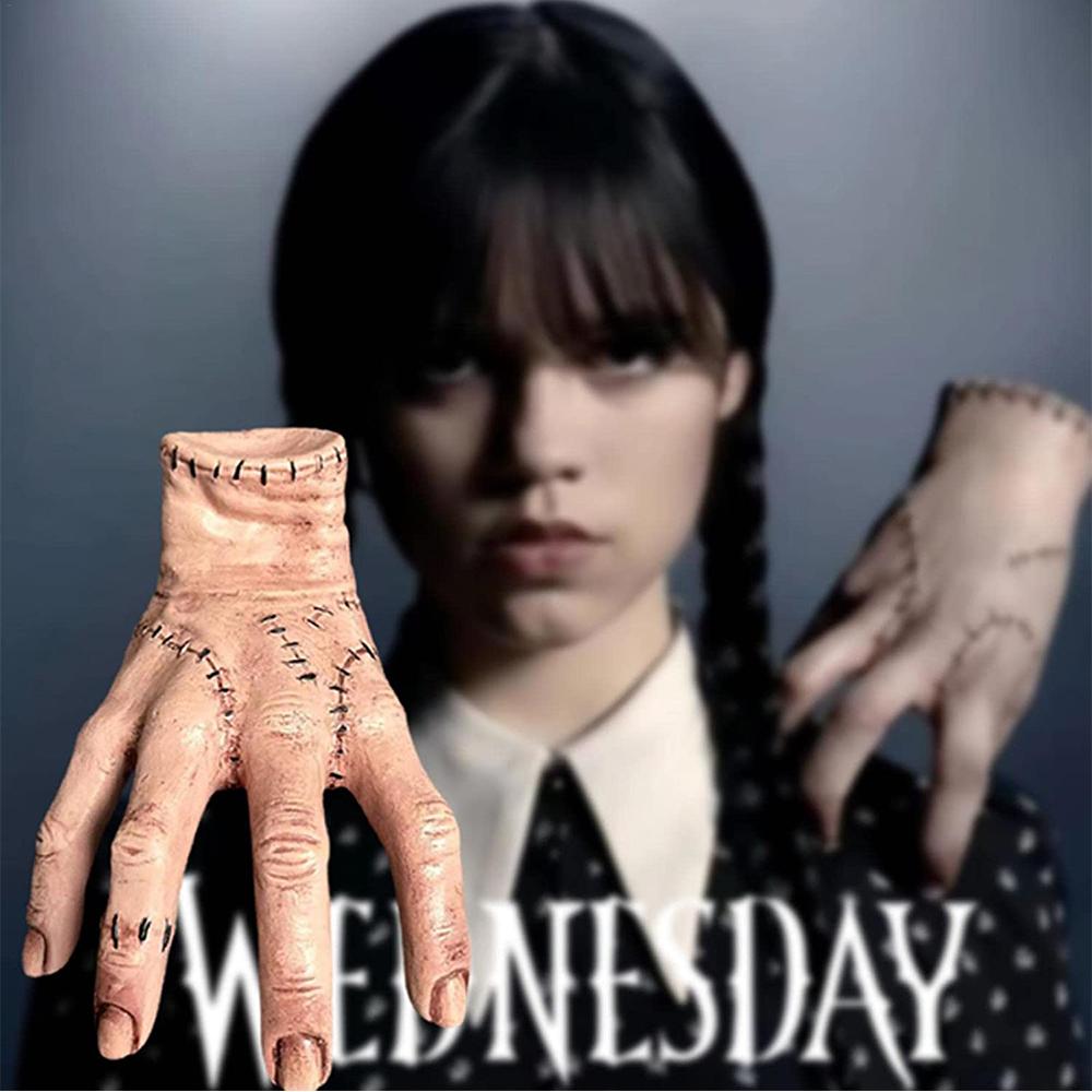 Wednesday Addams Hand Realistic Scar Hands Scary Props Party Decorations