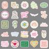 50 Danish Flour Inspirational English  Slogans Water-Repellent Decorative Water Cup Suitcase Mobile Phone Case Decals