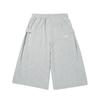 INTERCREW Side-Tuck 3/4 Jersey Shorts M Grey Ita2Rm03Amg