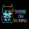 Cartoon Kids on Board Car Sticker - Baby and Anime Design