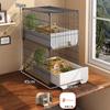 Large Hamster Cage with Easy-Clean Drawers Luxury Villa Habitat Spacious Rodent Enclosure Landscape Design Dedicated Pet Home