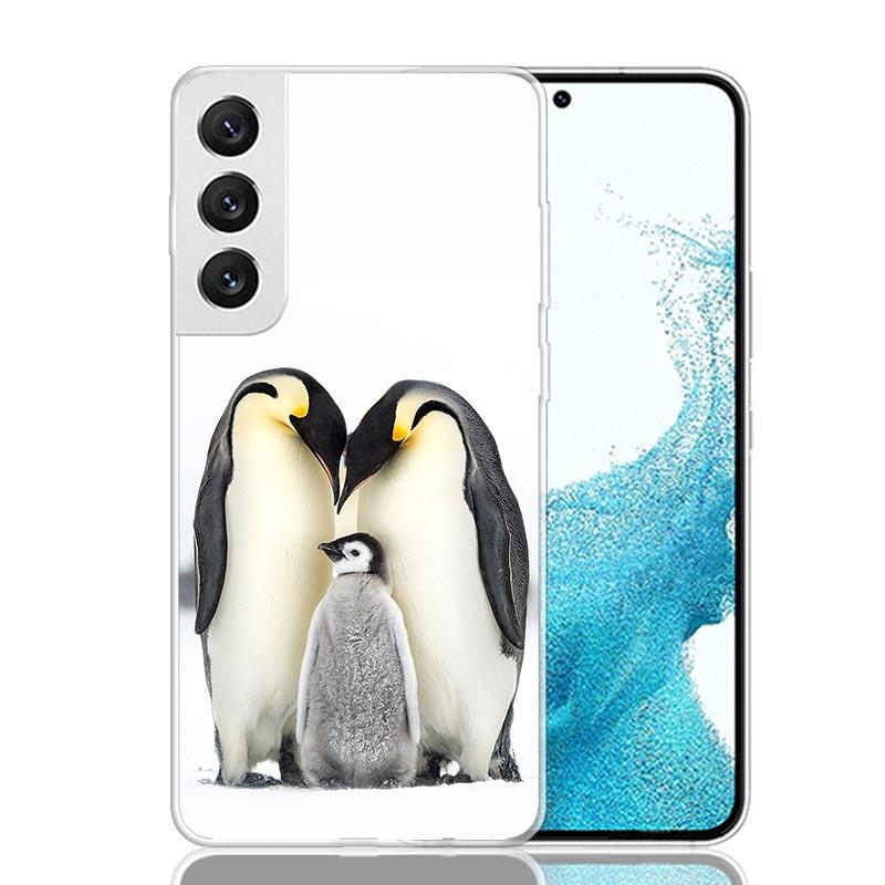 

Penguins Love At The North Pole Phone Case For Samsung Galaxy S26 S25 Edge S24 S23 FE S22 Ultra S21 Plus S20 + Fundas Cover Coqu Samsung S23