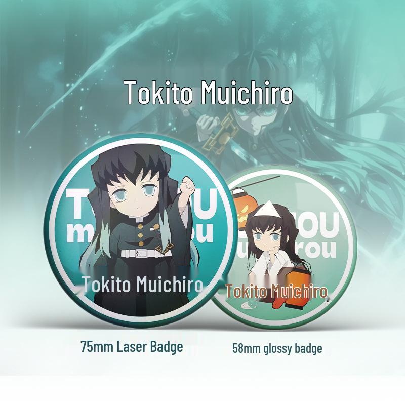 

Набір мерчу Клинок, що розсікає демонів Муїчіро Токіто: Значок, Брелок, Підставка, Закладка, Листівка, Фото Tokito Muichiro Personal Design