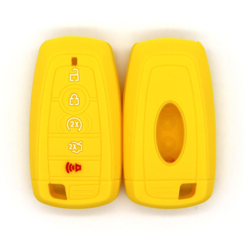 Drop-proof key cover for Ford Edge Focus Mondeo Taurus Explorer 5-key smart silicone car key case cover