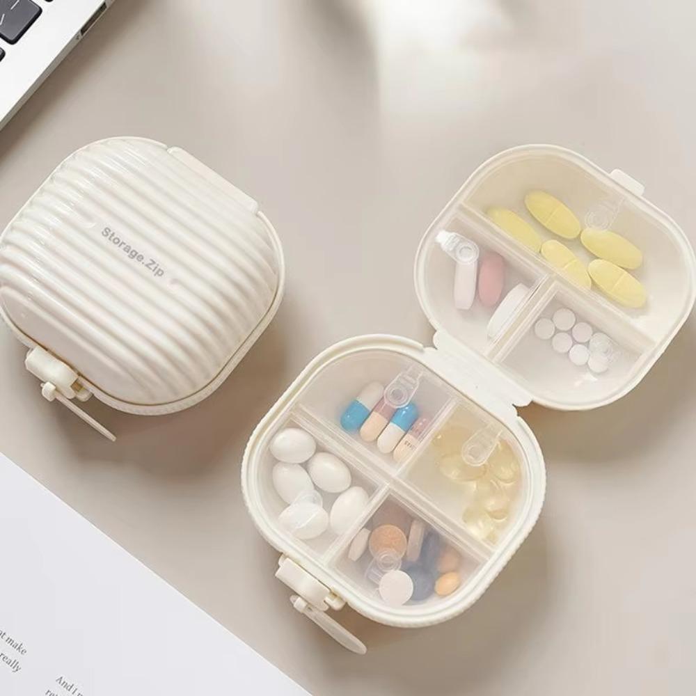 Portable Pill Box with Lid Pill Storage Box New Medicine Dispenser